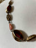 06 Red and Bronze Necklace with matching earrings